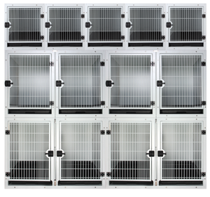 Longermay Animal Stainless Steel Pet Cage Suppliers Big Size 3 Layer Cat Pet Cage House Veterinary Cat and <b>Dog</b> Vet Cage Banks - Product Image 1