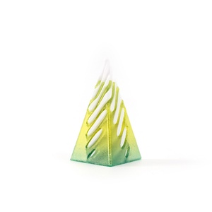 Juguete de descompresión de impresión 3D, pirámide cónica en espiral, juguete tridimensional para la punta de los dedos, ilusión de hilo de vórtice mini - Product Image 4