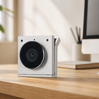Kamera Video Desktop USB TrackMe Cube Auto Focus dengan Live Stream dan Clip Mount untuk Rapat Komputer, Panggilan Kantor, dan Ruang Kerja