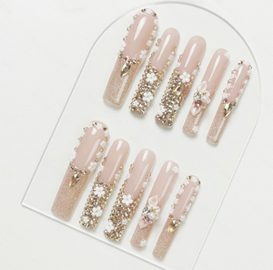 <span class=keywords><strong>Uñas</strong></span> Acrílicas Pintadas a Mano al por Mayor, Elegantes y Brillantes, Juego <span class=keywords><strong>de</strong></span> <span class=keywords><strong>Uñas</strong></span> Postizas Caseras con <span class=keywords><strong>Pegamento</strong></span> y Herramientas - Product Image 4