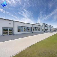 Entrepôt préfabriqué à portée libre avec pont roulant, structure en acier de 30 m pour la logistique