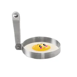Best Selling Stainless Steel Round Shape Non Stick Omelet Mold Pancake Ring Egg Mold Fry Egg Ring