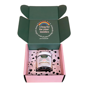 Caja de embalaje de cartón corrugado plegable personalizada de fábrica para envíos de suplementos, con inserto de cartón troquelado personalizado para embalaje de regalos - Product Image 1