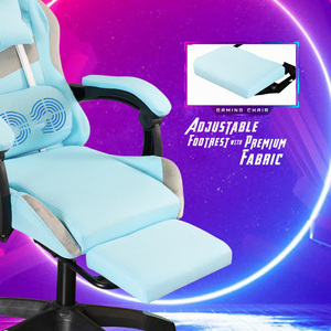 Prix d'usine - Chaise de <span class=keywords><strong>gamer</strong></span> réglable à dossier haut pour adultes, inclinable, durable, pivotante à 360 degrés, pour ordinateur <span class=keywords><strong>PC</strong></span>, avec repose-pieds - Product Image 3