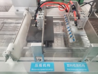 Machine d'étiquetage double face pour flacons en verre et sachets souples, certifiée GMP, grande capacité, pour étiquetage parentéral (LVP)