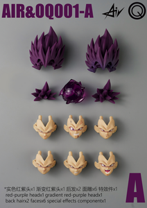 Stock Air&OQ Studio Drag0n Shf Super Saiyan SSJ Majin Vegeta Accesorios de Cabeza de PVC para Figura de Acción, Kit de Cabezas Personalizadas de 15cm - Product Image 3