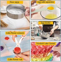 Support de décoration de gâteaux à plateau tournant couteaux de cuisson buses outils de pâtisserie 512pcs Set Fournisseur de décoration de gâteaux