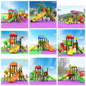 <span class=keywords><strong>Playschool</strong></span> enfants parc d'attractions équipement enfants maternelle toboggan en plastique équipement de terrain de jeu extérieur - Product Image 3