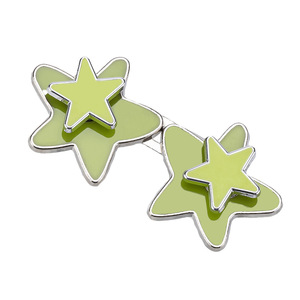 Nuevos jeans con cintura plana en forma de estrella, sin clavos ni costuras, diseño desmontable y con broches, perfectos para alterar la forma de pantalones grandes o holgados. - Product Image 2