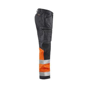 BLAKLADER - 155118119653C154 <b>Hi</b>-<b>Vis</b> trousers stretch Mid grey/<b>Orange</b> - EAN 7330509746134 <b>HI</b>-<b>VIS</b> WORKWEAR - Product Image 4