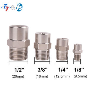 Buse de pulvérisation à <span class=keywords><strong>jet</strong></span> d'eau large angle en acier inoxydable YS, type BB-W, buse de pulvérisation à cône plein, angle standard - Product Image 4