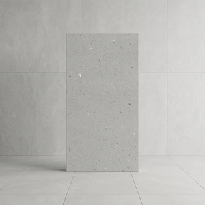 Azulejos de Porcelana Cerámica Pulida y Esmaltada Gris Esmeralda de 800x1600mm, Efecto Piedra Gris para Paredes y Pisos - Product Image 1
