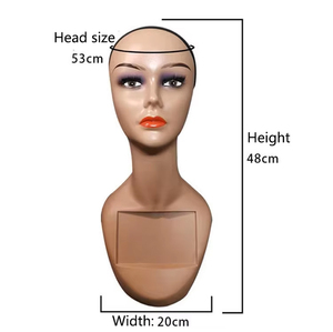 Wholesale Customize Makeup <b>Dummy</b> Wig Mannequin Without Shoulder Mannequin for Wig Display Mannequin Heads for Hair Exhibition - Product Image 6