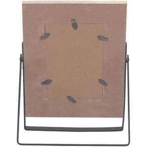 4x6" Rustic White Wood Picture <b>Frame</b> with Metal Stand, High Definition Glass <b>Photo</b> <b>Frame</b> Home Decor - Product Image 3