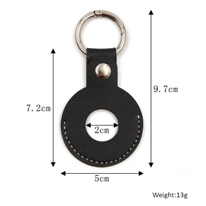 ポータブルPUレザータグトラッカー保護ケースマルチカラーGPSトラッカーカバーアンチロスペットロケーターホルスターキーリング - Product Image 2