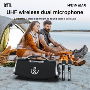 Mini portátil de alta potencia de 300W para caja de sonido <span class=keywords><strong>Bluetooth</strong></span> Subwoofer altavoz HiFi activo RGB para el hogar <span class=keywords><strong>Karaoke</strong></span> sonido envolvente azul - Product Image 5