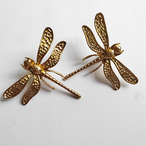 New Design Brass Dragonfly <strong>Knobs</strong> Decoration Hardware Furniture Drawer Wine Cabinet <strong>Door</strong> Pulls Handles - Product Image 4