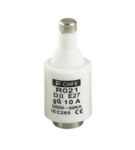 Porte-fusible à vis DII <span class=keywords><strong>16</strong></span> A avec capacité de rupture élevée et faible Fusible en cuivre céramique évalué E27 100A Tension nominale 500V - Product Image 3