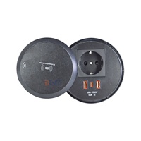 Eingebaute Tisch-Sofa-Steckdose EU-Standard IP44 Tischplattensteckdose 2 Typ A+1 Typ C Ladeanschlüsse NFC Kabelloses Laden