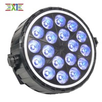 XJ Hot 90W RGBW 4in1 LED Stage Lights 18*8W Windmill Par Light avec Ouverture Auxiliaire pour Party Restaurant Ballroom Wedding