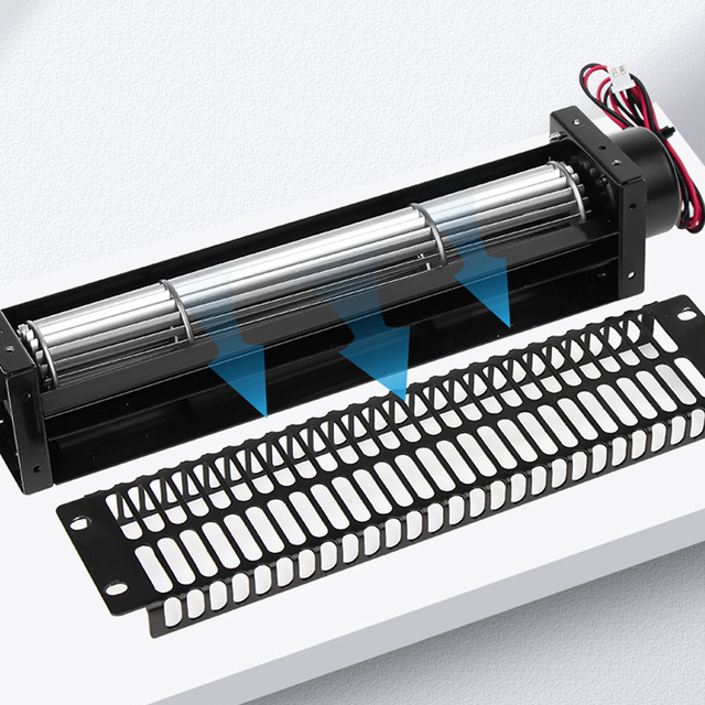 50mm DC 12V/24V/48V Aluminum Blade Tangential Cross-Flow Fan Ball Bearing DC Brushless Motor OEM Split AC Use 2600-3200 RPM 1