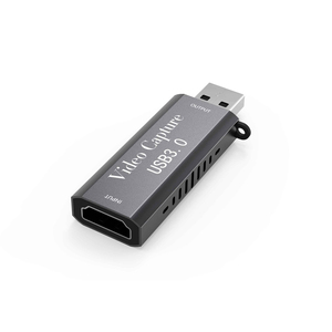 การ์ดจับภาพวิดีโอ USB 3.0 HDTV สีดำ สำหรับ <span class=keywords><strong>OBS</strong></span> ไลฟ์สตรีมมิ่ง ความละเอียด 1080 HD - Product Image 1