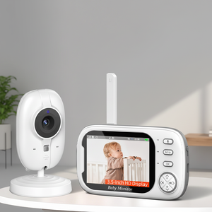 อานิเซบบ์ ผลิตภัณฑ์จีนขายส่ง เครื่องตรว<span class=keywords><strong>จ</strong></span>สอบเด็ก 2 กล้อง 3.5 นิ้ว 2.4G สน<span class=keywords><strong>ท</strong></span>นาสองทาง ตรวจ<span class=keywords><strong>จ</strong></span>ับเสียงร้องไห้และการเคลื่อนไหว มองเห็นในเวลากลางคืน - Product Image 1