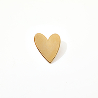 Pendientes de Corazón Dorado con Cierre de Mariposa, Minimalistas, de Acero Inoxidable, Delicados, Regalo para Mujer