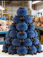 [Blueberry Lucky Cat] Gantungan Tas & Gantungan Kunci Boneka Blueberry untuk Perlindungan dari Keberuntungan Buruk
