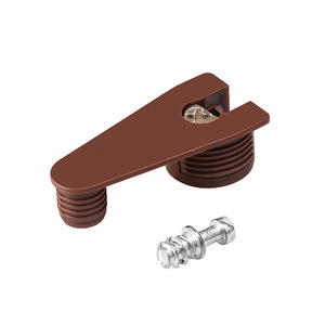 JiuFa V-Shaped Plastic Shelf Support Brown Easy Installation For Cabinet <b>Wardrobe</b> - Product Image 4