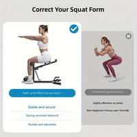 Nouvelle Machine à Squat Pliable en Métal pour Usage Domestique, Équipement de Fitness Multifonctionnel pour Squats et Sit-ups - Vente en Gros Usine
