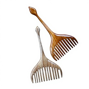 Mini peigne en bambou – Peigne démêlant pour cheveux, écologique et élégant, idéal pour les voyages - Product Image 1