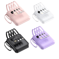 2025 nouveau porte-clés 5000mAh chargeur Portable miroir batterie externe 10000mahh avec câbles et plomb