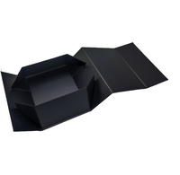 Boîte cadeau personnalisable pour bijoux, écologique, avec impression dorée et offset, en carton recyclé, design carré - Prix négociable