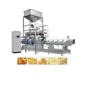 Snack Food Machine Corn Chips Processing Line Pufed Corn Snaks Food Making Machine Full Automatic Snack Puffed Machine