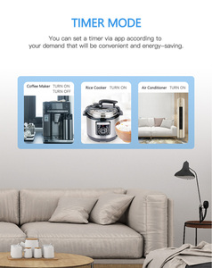 Wifi Ổ cắm thông minh chúng tôi thông minh cắm thiết bị nhà Outlet 10A với Power Monitor hẹn giờ làm việc với Alexa Google Alexa Google surplife - Product Image 3