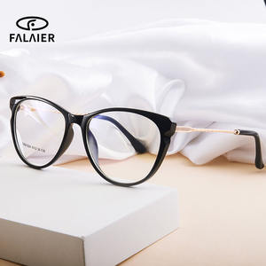 Gafas ópticas Falaier Cat Eye con montura TR90 51-18-138, protección contra la luz azul, gafas para mujer - Product Image 1