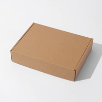 Cajas de Envío para Comercio Electrónico con Logotipo Personalizado, de Papel Kraft de Alta Gama, Cartón Reciclado Corrugado, Forma de Avión