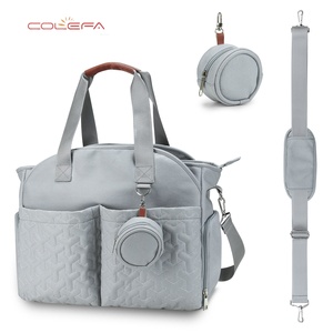 Borsa per Mamme Personalizzabile con LOGO, Monocolore, con Cerniera, a Tracolla Singola, Porta Ciuccio, Grande Capacità, Multifunzionale - Product Image 1