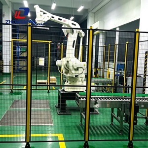 Panneaux de clôture industriels, portes d'entrepôt, poteaux de sécurité, barrières de sécurité, panneaux de robot de sécurité, panneaux en fil métallique, panneaux en acier, panneaux métalliques personnalisés, durables DM01 - Product Image 3