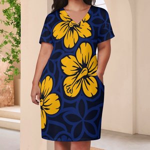 <span class=keywords><strong>Robes</strong></span> et jupes grande taille pour femmes polynésiennes, <span class=keywords><strong>robes</strong></span> de fête <span class=keywords><strong>d</strong></span>écontractées, design tribal samoan, vente chaude, polyester et coton, <span class=keywords><strong>été</strong></span> - Product Image 3