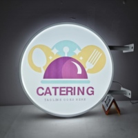 Boîte à lumière LED numérique double face A4 Circulaire Panneau d'affichage publicitaire Flexible Acrylique Double face Flex Sign Stand