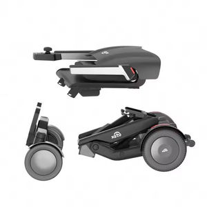 Silla de ruedas eléctrica motorizada inteligente con autoequilibrio, control inalámbrico por aplicación, asiento desmontable, todoterreno. - Product Image 5