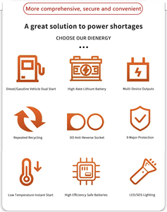 12 <span class=keywords><strong>24</strong></span> <span class=keywords><strong>Volt</strong></span> nhảy khởi động 63000mAh ngân hàng điện cầm tay pin Booster gói 12V <span class=keywords><strong>24</strong></span> V xe tải nhảy khởi động cho xe tải nặng - Product Image 6