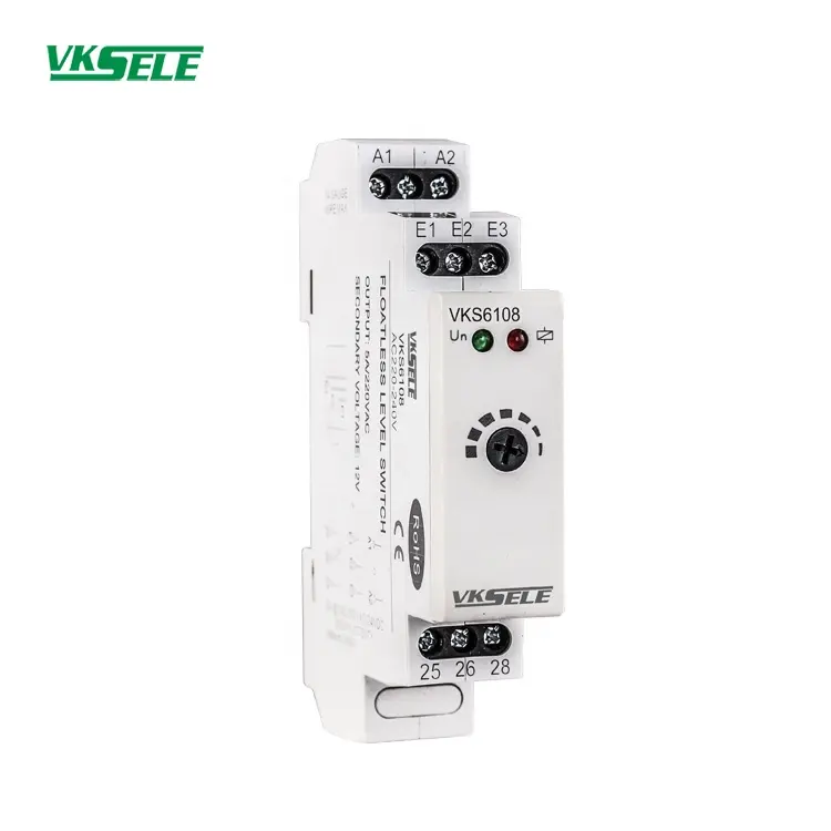 VKS6108 Low Sensitivity Adjustable time relay 5A 24V 220V Float less Level Switch