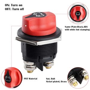 12-48V Max 32V 200A cont 300A Int Pin isolator chuyển đổi Xe pin Master cắt/đóng Kill chuyển đổi điện ngắt kết nối thiết bị chuyển mạch - Product Image 5