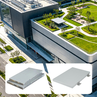 Panneau de façade en aluminium alvéolé pour mur rideau extérieur, revêtement PVDF fluorocarbone anti-décoloration, pour bâtiments pédagogiques universitaires (OEM)
