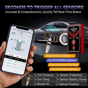 Программатор датчиков давления в шинах TK100 TPMS для датчиков KONNWEI TPMSLINK, 433 МГц, 315 МГц, для 95% автомобилей - Product Image 5