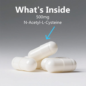 OEM <span class=keywords><strong>NAC</strong></span> capsules สนับสนุนสุขภาพตับและการล้างพิษช่วยเพิ่มระดับกลูตาไธโอนอาหารเสริม N-acetyl cysteine - Product Image 4