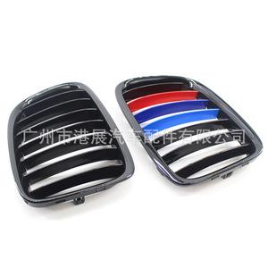 Parrilla Delantera Estilo M para BMW X1 E84, Negro Mate, Negro Brillante, Plástico ABS, para Modelos 2010-2014, Actualización de Parachoques - Product Image 3
